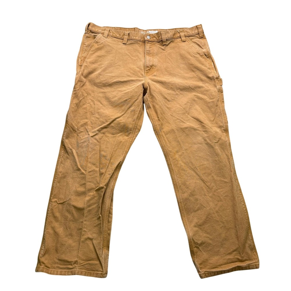 Carhartt Rugged‎ Flex Duck Work Pants Men's 44x30 Brown Relaxed Fit Utility